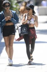 SARAH HYLAND Out with a Friend After a Workout in Los Angeles 06/11/2022