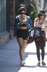 SARAH HYLAND Out with a Friend After a Workout in Los Angeles 06/11/2022
