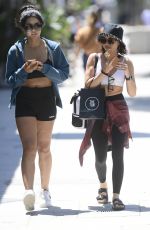 SARAH HYLAND Out with a Friend After a Workout in Los Angeles 06/11/2022