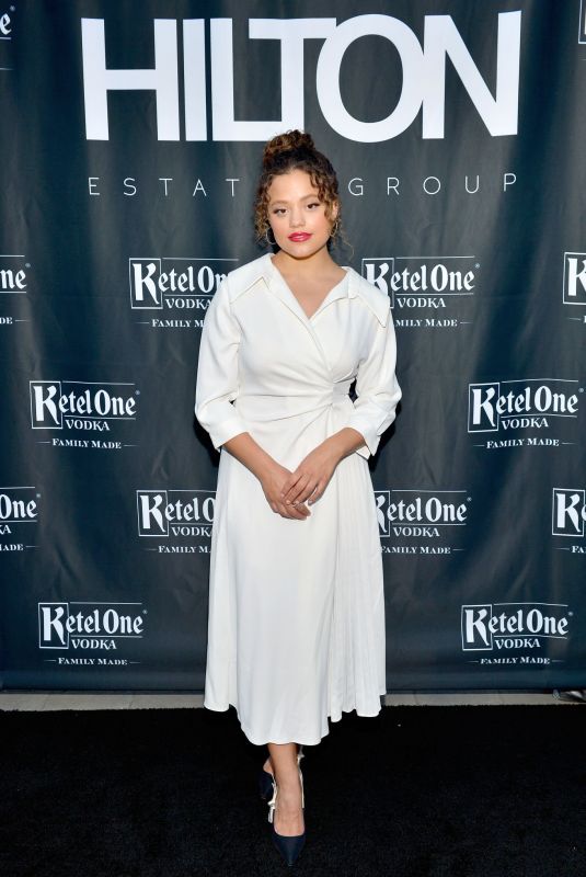 SARAH JEFFERY at Tessa and Barron N. Hilton’s Summer Soiree in Los Angeles 06/28/2022