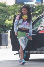 SASHA OBAMA at a Gas Station in Los Angeles 06/13/2022