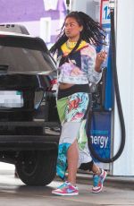 SASHA OBAMA at a Gas Station in Los Angeles 06/13/2022