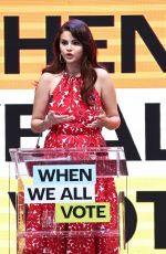 SELENA GOMEZ at When We All Vote Inaugural Culture of Democracy Summit in Los Angeles 06/13/2022