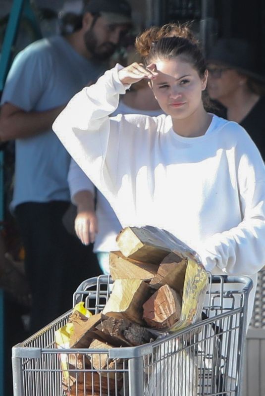 SELENA GOMEZ Buys Duraflame and Firewood in Malibu 06/17/2022