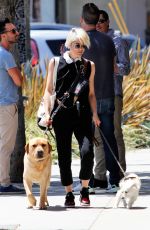 SELMA BLAIR Out for Coffee with Her Dogs in Studio City 05/31/2022