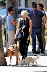 SELMA BLAIR Out for Coffee with Her Dogs in Studio City 05/31/2022