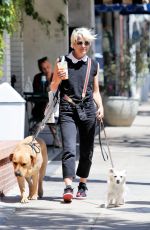 SELMA BLAIR Out for Coffee with Her Dogs in Studio City 05/31/2022