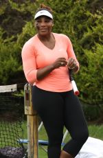 SERENA WILLIAMS at Tennis Practice in Eastbourne 06/19/2022