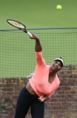 SERENA WILLIAMS at Tennis Practice in Eastbourne 06/19/2022