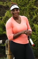 SERENA WILLIAMS at Tennis Practice in Eastbourne 06/19/2022