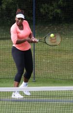 SERENA WILLIAMS at Tennis Practice in Eastbourne 06/19/2022