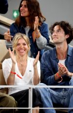 SIENNA MILLER and Oli Green at French Open 2022 at Roland Garros in Paris 06/03/2022