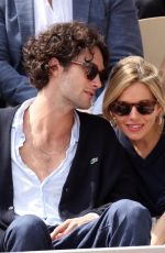SIENNA MILLER and Oli Green at French Open 2022 at Roland Garros in Paris 06/05/2022