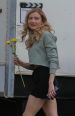 SKYLER SAMUELS on the Set of The Gabby Petito Story in Salt Lake City 06/28/2022