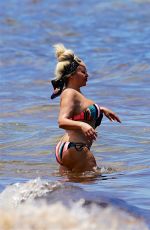 STACEY SILVA in Bikini at a Beach in Miami 06/26/2022