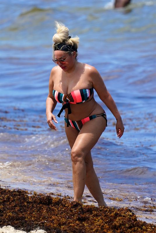 STACEY SILVA in Bikini at a Beach in Miami 06/26/2022
