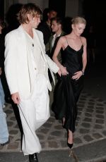 STELLA MAXWELL Leaves MontBlanc Party at Paris Fashion Week 06/22/2022