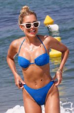 SYLVIE MEIS in a Blue Bikini at a Beach in Saint Tropez 06/27/2022