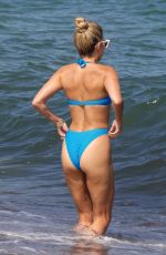 SYLVIE MEIS in a Blue Bikini at a Beach in Saint Tropez 06/27/2022