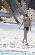 TAYLOR SWIFT in Bikini and Joe Alwyn at a Beach in Bahamas 06/19/2022