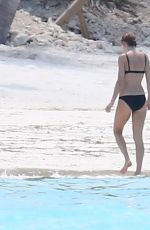 TAYLOR SWIFT in Bikini and Joe Alwyn at a Beach in Bahamas 06/19/2022