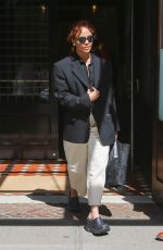 TESSA THOMPSON Leaves Her Hotel in New York 06/14/2022