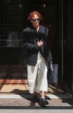 TESSA THOMPSON Leaves Her Hotel in New York 06/14/2022