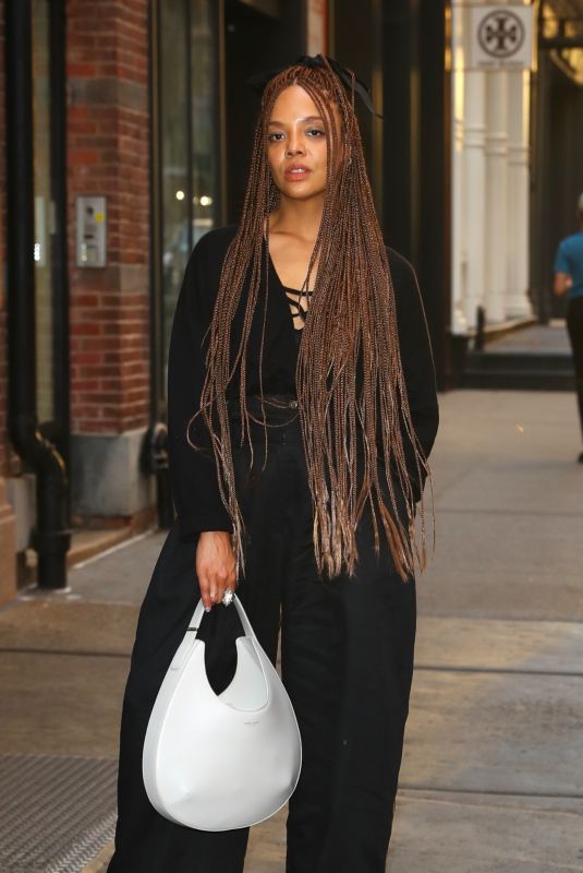 TESSA THOMPSON Leaves Mercer Hotel in New York 06/28/2022