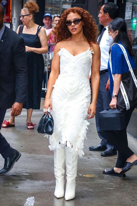 TESSA THOMPSON Out and About in New York 06/27/2022