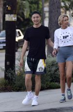 TINA LOUISE Out Hiking with New Guy in Los Angeles 06/13/2022
