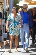 VERONICA BERTI and Andrea Bocelli Out for Lunch at Il Pastaio in Beverly Hills 06/15/2022