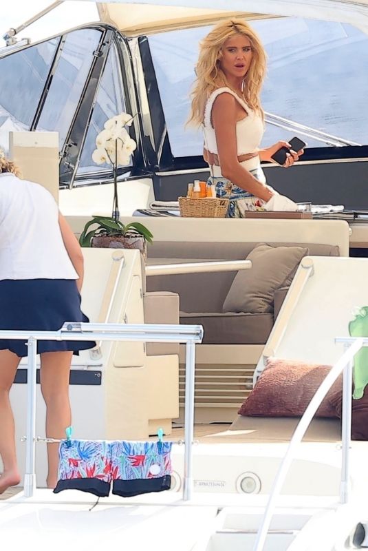 VICTORIA SILVSTEDT at a Yacht in Eden-Roc in Antibes 06/20/2022