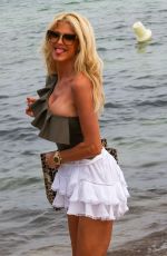 VICTORIA SILVSTEDT Out at a Beach in Saint-Tropez 06/15/2022