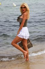 VICTORIA SILVSTEDT Out at a Beach in Saint-Tropez 06/15/2022