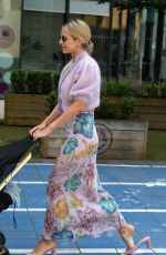 VOGUE WILLIAMS Arrives at Stephs Packed Lunch TV Studios in Leeds 06/14/2022
