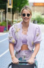 VOGUE WILLIAMS Arrives at Stephs Packed Lunch TV Studios in Leeds 06/14/2022