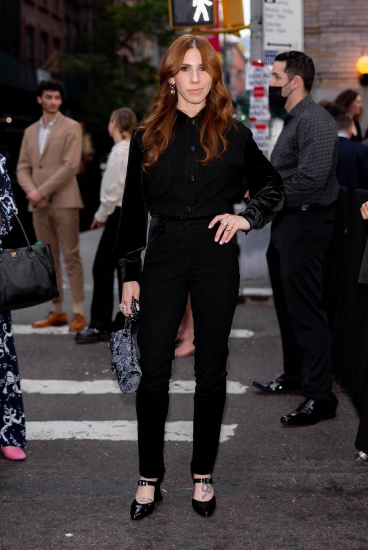 ZOSIA MAMET Arrives at Chanel Dinner at Tribeca Film Festival in New York 06/13/2022