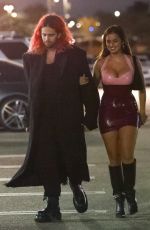 ADDISON RAE and Omer Fedi Arrives at Machine Gun Kelly