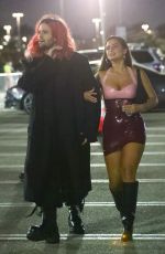 ADDISON RAE and Omer Fedi Arrives at Machine Gun Kelly