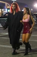 ADDISON RAE and Omer Fedi Arrives at Machine Gun Kelly