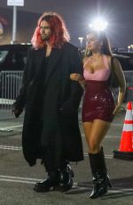 ADDISON RAE and Omer Fedi Arrives at Machine Gun Kelly