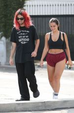 ADDISON RAE and Omer Fedi Leaves Forma Pilates in Los Angeles 07/26/2022