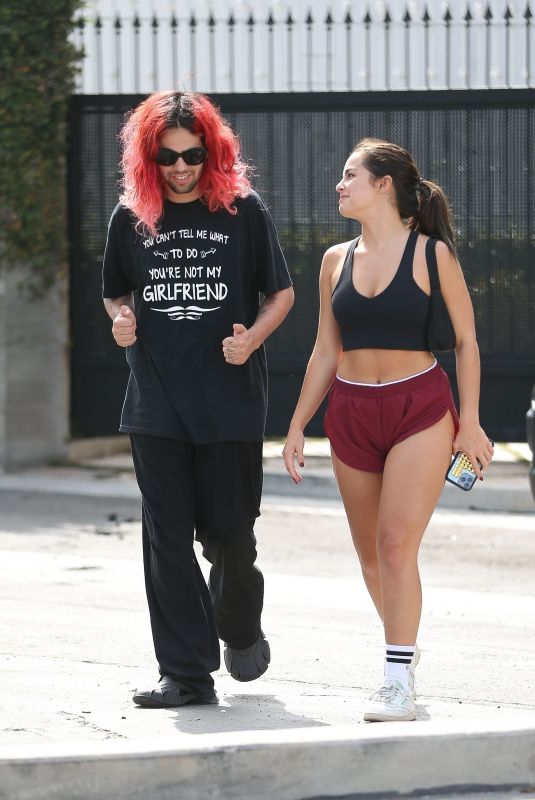 ADDISON RAE and Omer Fedi Leaves Forma Pilates in Los Angeles 07/26/2022