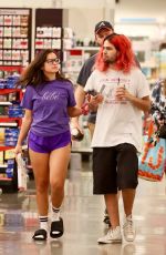 ADDISON RAE and Omer Fedi Shopping at Target in Los Angeles 07/10/2022