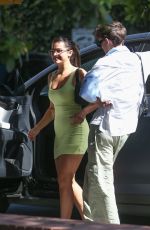 ADDISON RAE in a Tight Short Dress Out for Lunch in Beverly Hills 07/22/2022