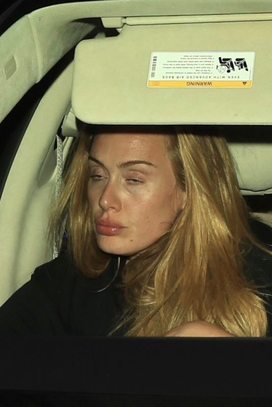 ADELE Goes Makeup Free on Dinner Date in Beverly Hills 07/06/2022