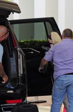 ALABAMA BARKER Leaves Her Hotel in Miami 07/17/2022