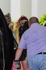 ALABAMA BARKER Leaves Her Hotel in Miami 07/17/2022