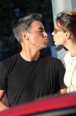ALESSANDRA AMBROSIO and Richard Lee Out Kissing in Los Angeles 07/26/2022