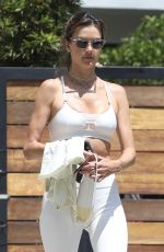 ALESSANDRA AMBROSIO Leaves Pilates Class in West Hollywood 07/26/2022